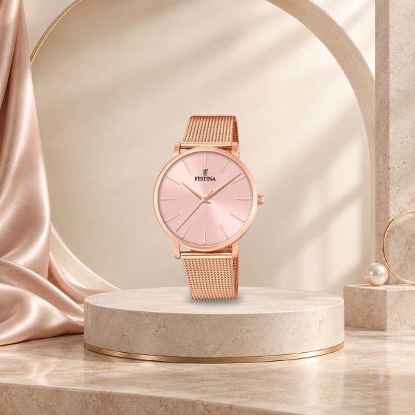 Festina F20477/1 ženski sat roze gold